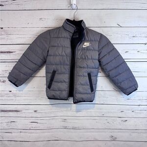 Nike Kids Charcoal Puffer Jacket